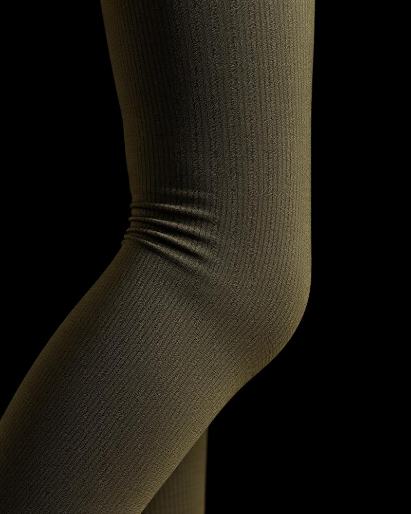 Close-up of seamless knitted ME8 legging fabric